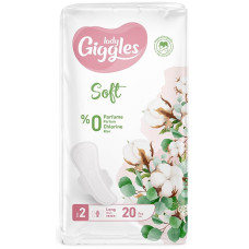 Гігієнічні прокладки Giggles Lady Ultra Long 2 Soft з крил. 20 шт 5 краплі